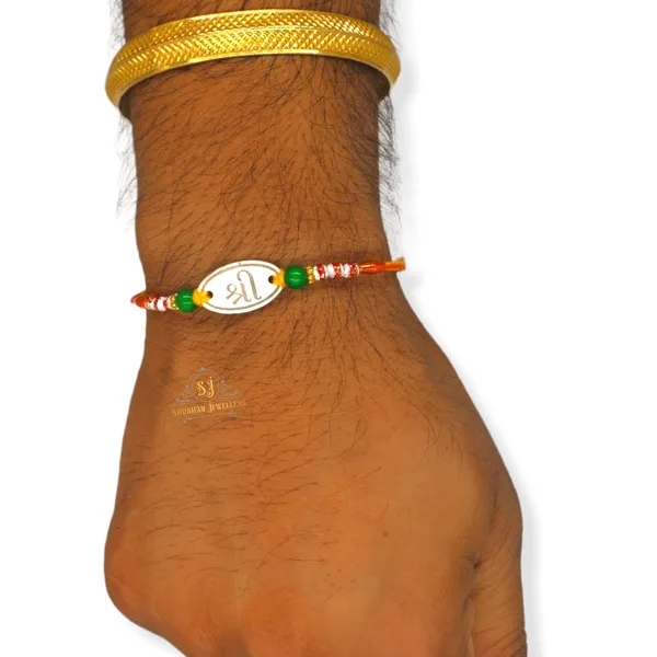 Silver_Pure_925_Sterling_Rakhi_For_Brother_Raksha_Bandhan_With_Pure_Cotton_Thread_For_Men,_Boys,_Rakhis_Shri
