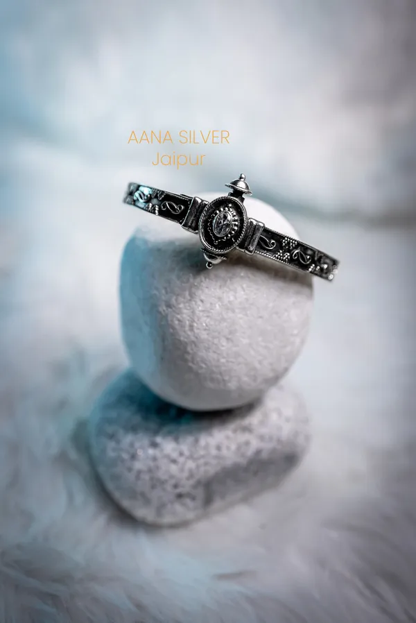 925_Pure_Sterling_Silver_|_Aabharan_Classic_Kada_|_Well_Stamped_&_Hallmarked