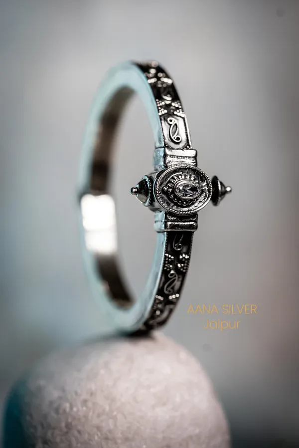 925_Pure_Sterling_Silver_|_Aabharan_Classic_Kada_|_Well_Stamped_&_Hallmarked
