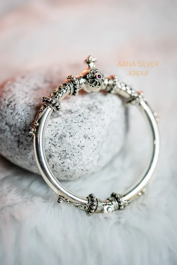 925_Pure_Sterling_Silver_|_Aabharan_Versatile_Detailed_Kada_|_Well_Stamped_&_Hallmarked