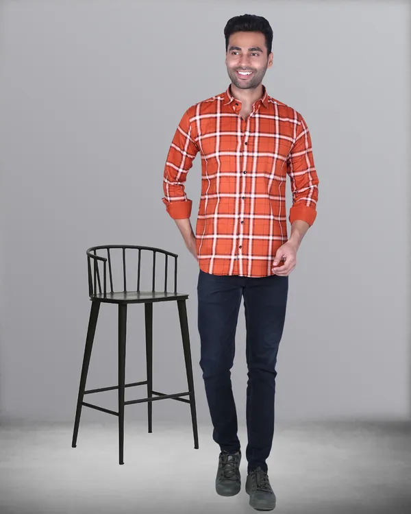 Cotton_Fabric_Endigo_Checks_Full_Sleeve_Shirt