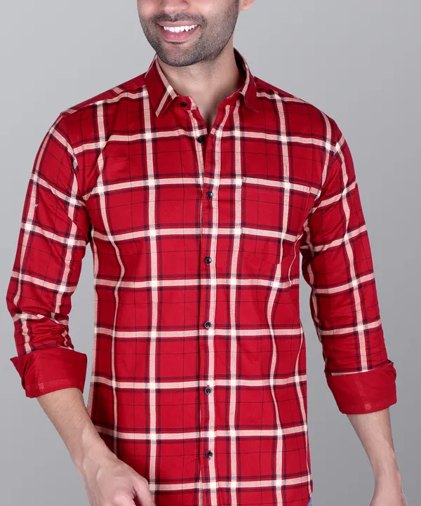 Cotton_Fabric_Endigo_Checks_Full_Sleeve_Shirt