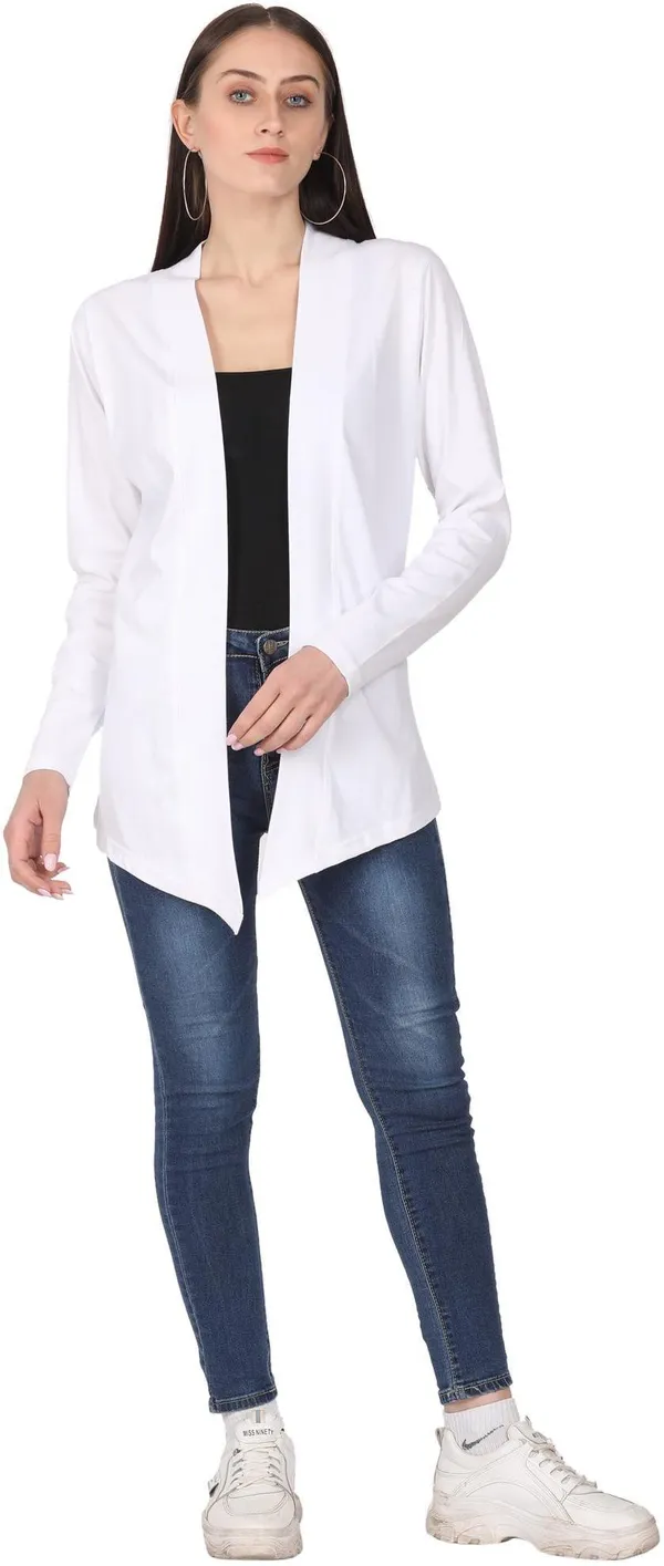 White_Cotton_Blend_Solid_Shrug_For_Women