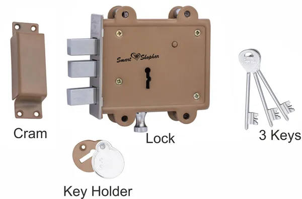Main_Door_Lock_Clear_Steel_Black_with_2_keys_|_With_2_Year_Warranty