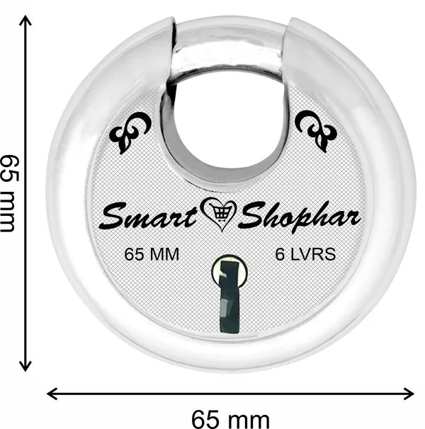 Steel_Zip_Action_Medium_Disc_Shutter_Lock_65_MM_Silver,_with_2_Keys/Multipurpose_Hardened_Shackle_Padlock_for_Door,_Gate,_Shutter_and_Home/Drill_Resistant_Body