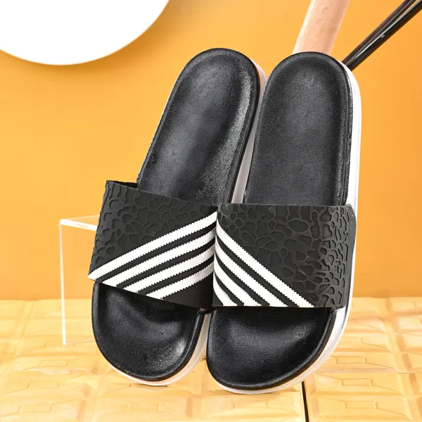 Black_Silicon_Strap_And_Pvc_Slip_On_Sliders_For_Men