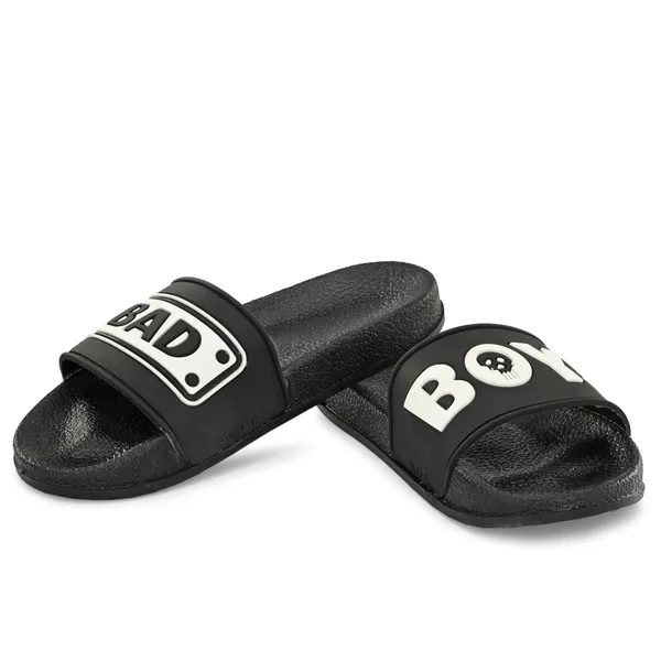 Black_Silicon_Strap_And_Pvc_Slip_On_Sliders_For_Men