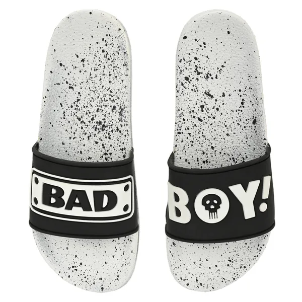 White_Silicon_Strap_And_Pvc_Slip_On_Sliders_For_Men