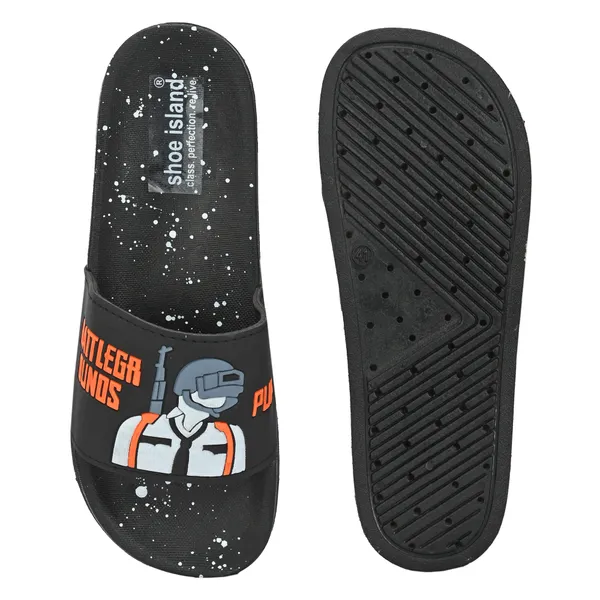 Black_Silicon_Strap_And_Pvc_Slip_On_Sliders_For_Men
