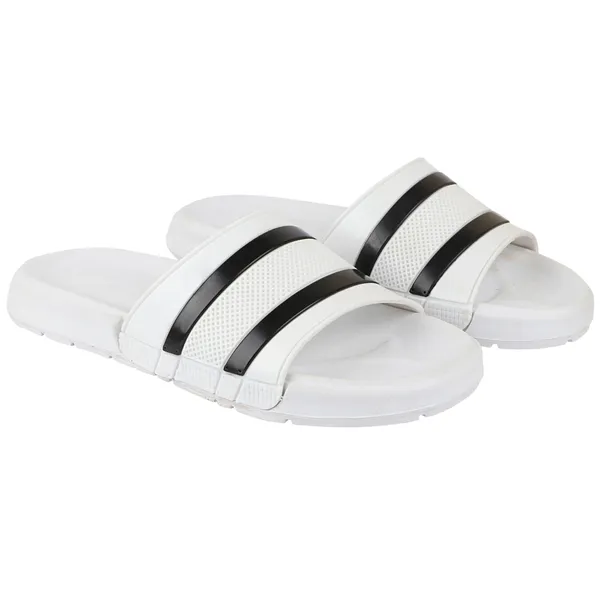 White_Silicon_Strap_And_Eva_Slip_On_Sliders_For_Men