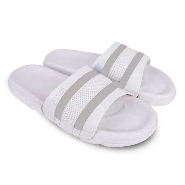 White_Silicon_Strap_And_Eva_Slip_On_Sliders_For_Men