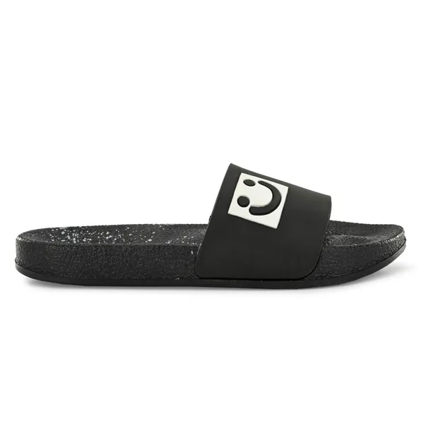 Black_Silicon_Strap_And_Pvc_Slip_On_Sliders_For_Men
