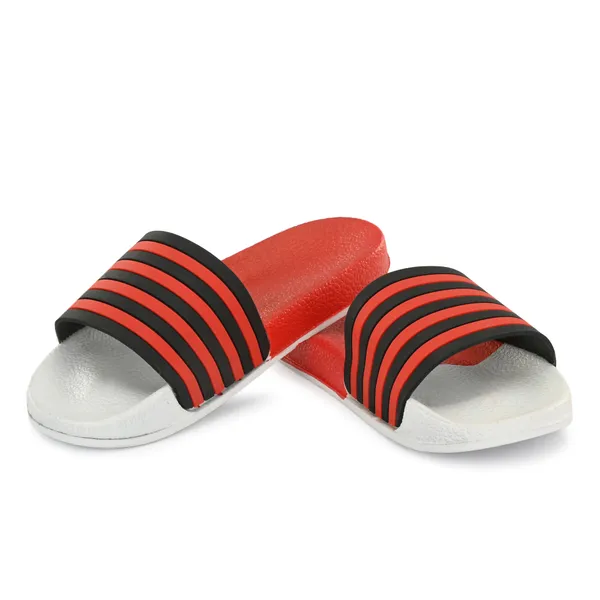 Red_Silicon_Strap_And_Pvc_Slip_On_Sliders_For_Men