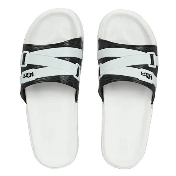 White_Silicon_Strap_And_Eva_Slip_On_Sliders_For_Men