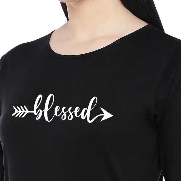 Long_Tshirt_Dress_For_Women_And_Girls_Black