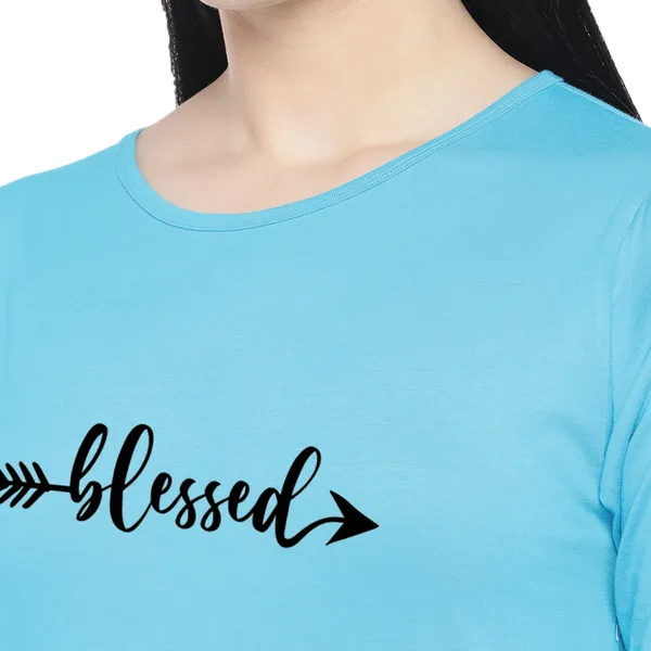 Long_Tshirt_Dress_For_Women_And_Girls_Mint_Blue