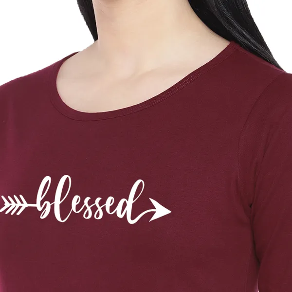 Long_Tshirt_Dress_For_Women_And_Girls_Maroon