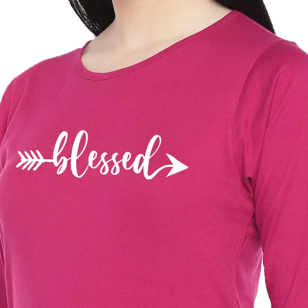 Long_Tshirt_Dress_For_Women_And_Girls_Dark_Pink