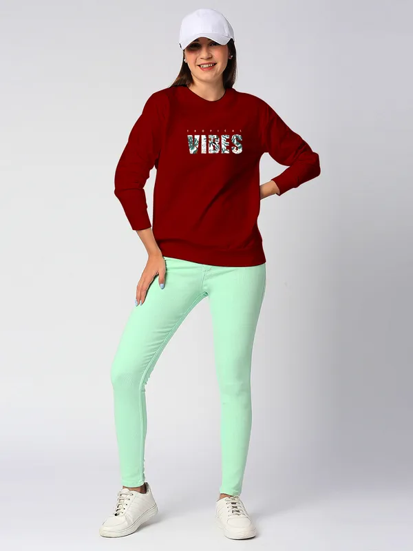 Tshirt_For_Women_|_Round_Neck_Full_Sleeves_Vibes_Printed_Casuals
