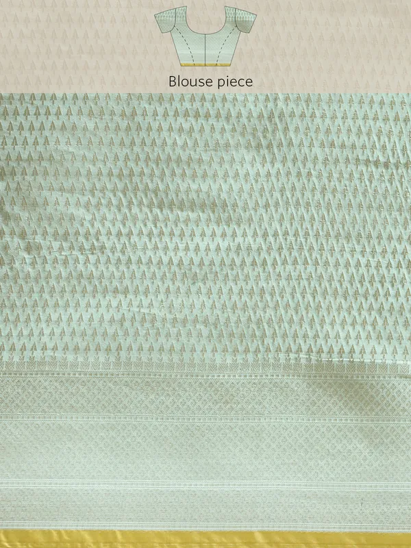 Sea_Green_Masrise_Cotton/Cotton_Banarasi_Sarees_For_Women