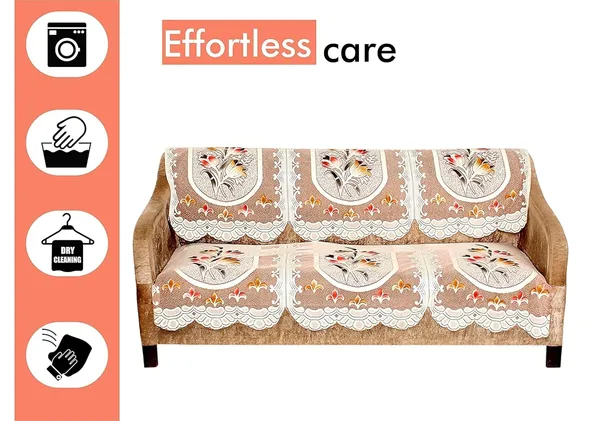 Polyester_Cotton_Blended_Floral_Print_3_Seater_Sofa_Cover,_Brown