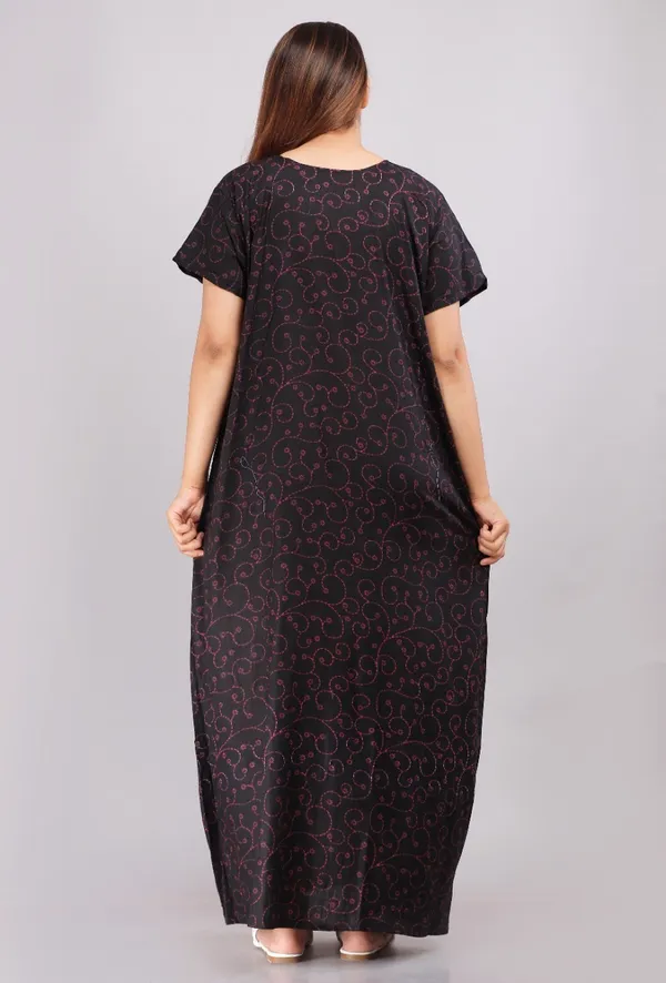 Stylish_&_Elegant_Women_Nighty_(Black,_Red)