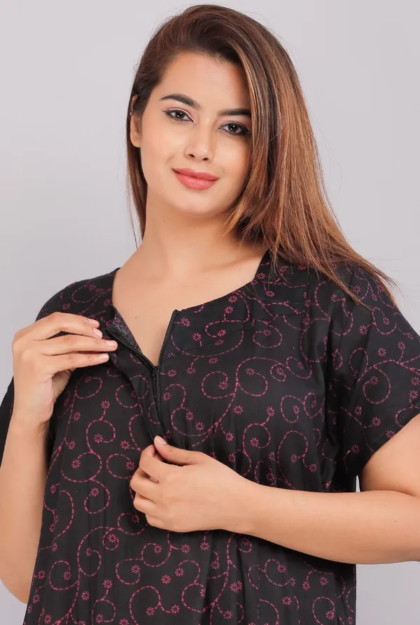 Stylish_&_Elegant_Women_Nighty_(Black,_Red)