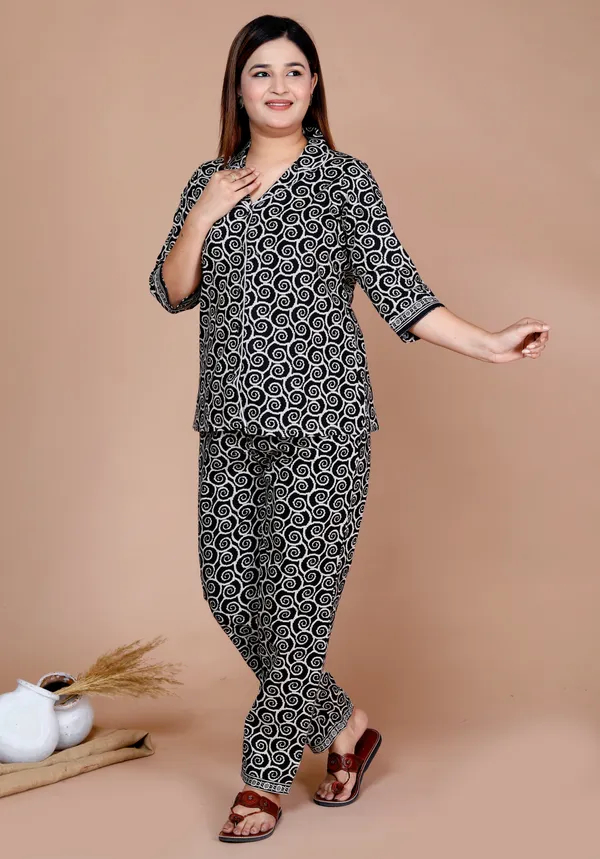 Women's_Cotton_Night_Suits_for_Women_|_Short_Sleeve_Floral_Printed_Payjama_Set_(Black)