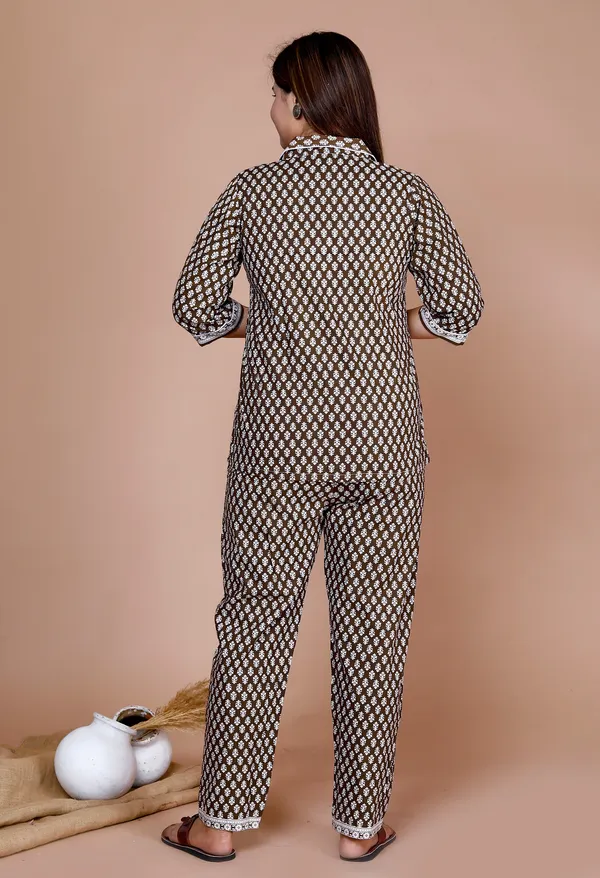 Women's_Cotton_Night_Suits_for_Women_|_Short_Sleeve_Floral_Printed_Payjama_Set_(Brown)