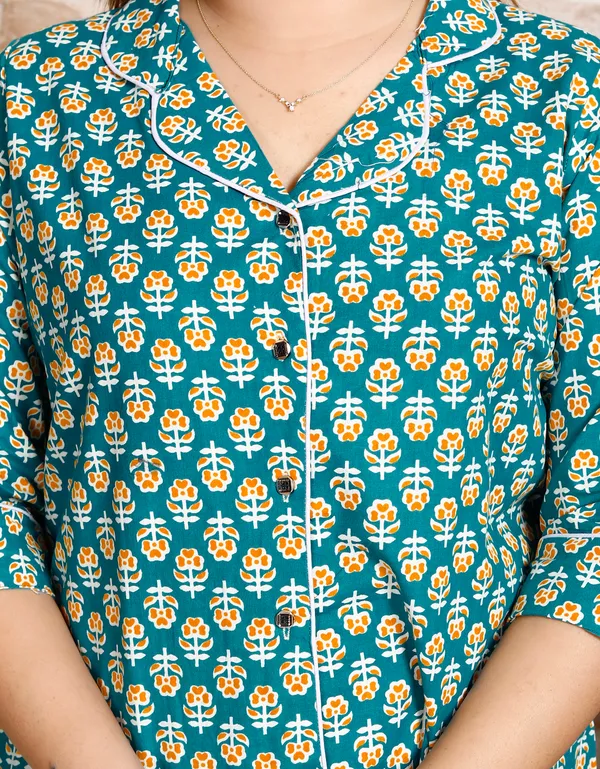 Women's_Cotton_Night_Suits_for_Women_|_Short_Sleeve_Floral_Printed_Payjama_Set_(Green)