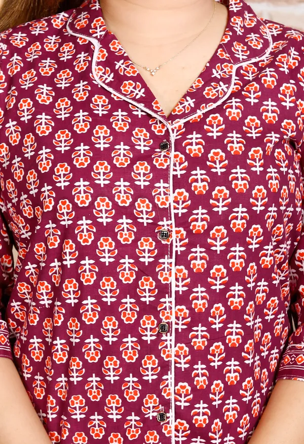 Women's_Cotton_Night_Suits_for_Women_|_Short_Sleeve_Floral_Printed_Payjama_Set_(Maroon)
