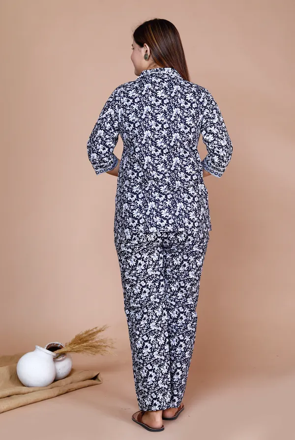 Women's_Cotton_Night_Suits_for_Women_|_Short_Sleeve_Floral_Printed_Payjama_Set_(Navy_Blue)