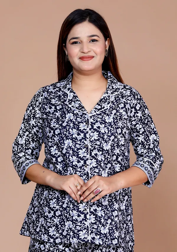 Women's_Cotton_Night_Suits_for_Women_|_Short_Sleeve_Floral_Printed_Payjama_Set_(Navy_Blue)