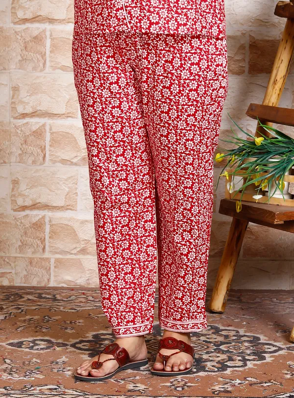 Women's_Cotton_Night_Suits_for_Women_|_Short_Sleeve_Floral_Printed_Payjama_Set_(Red)