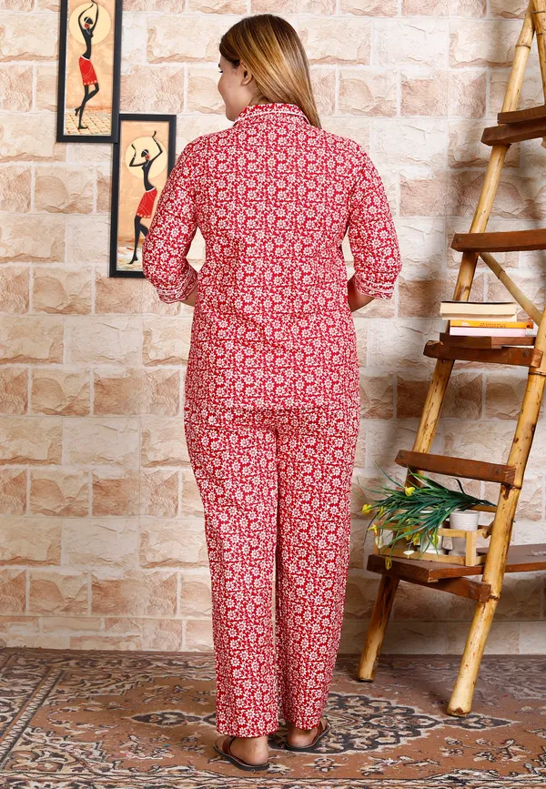 Women's_Cotton_Night_Suits_for_Women_|_Short_Sleeve_Floral_Printed_Payjama_Set_(Red)