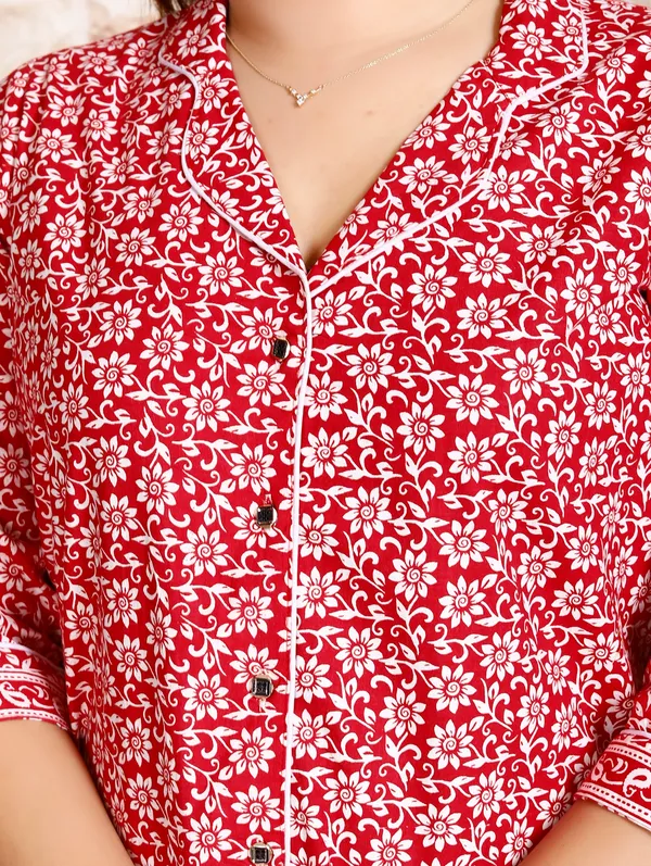 Women's_Cotton_Night_Suits_for_Women_|_Short_Sleeve_Floral_Printed_Payjama_Set_(Red)