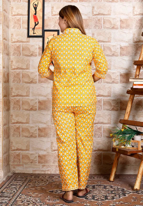 Women's_Cotton_Night_Suits_for_Women_|_Short_Sleeve_Floral_Printed_Payjama_Set_(Yellow)