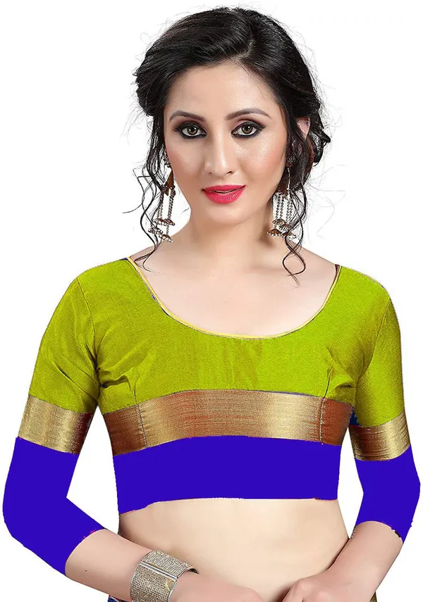 Woven_Ganga_Jamuna_Cotton_Silk_Saree_(Blue,_Light_Green)