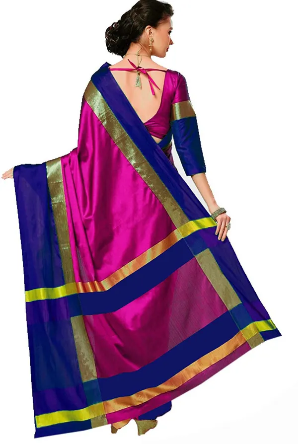 Pack_of_2_Woven_Kanjivaram_Cotton_Silk_Saree_Multicolor