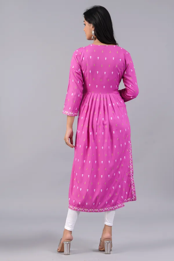 Pink_Printed_Ethnic_Dress_Kurta_For_Women
