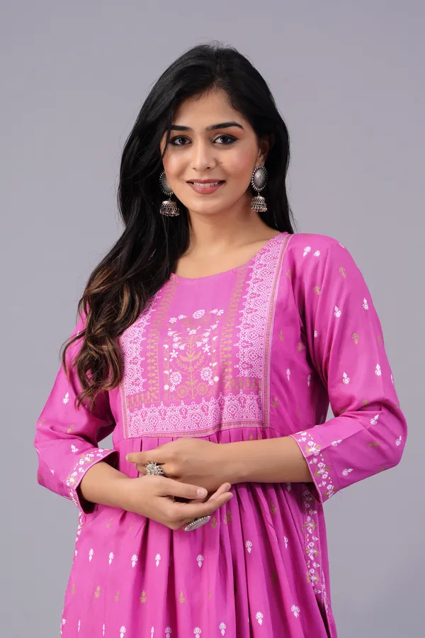 Pink_Printed_Ethnic_Dress_Kurta_For_Women