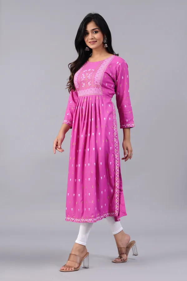 Pink_Printed_Ethnic_Dress_Kurta_For_Women