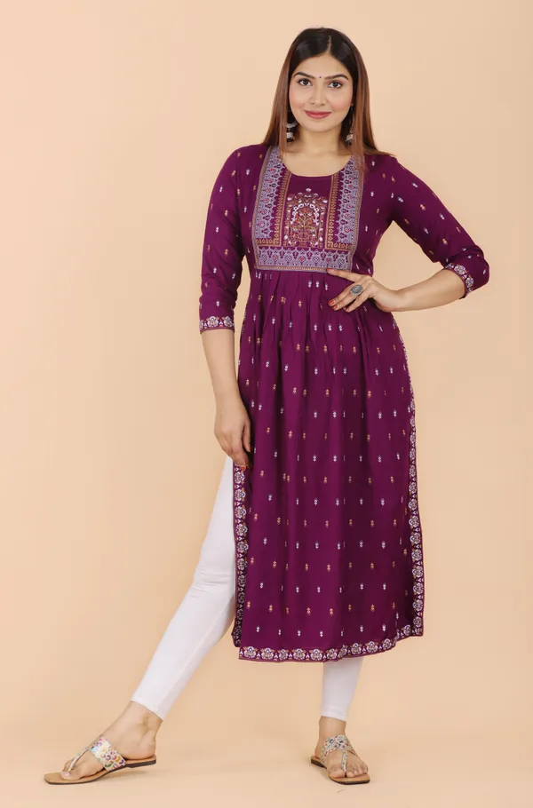 Purple_Printed_Ethnic_Dress_Kurta_For_Women