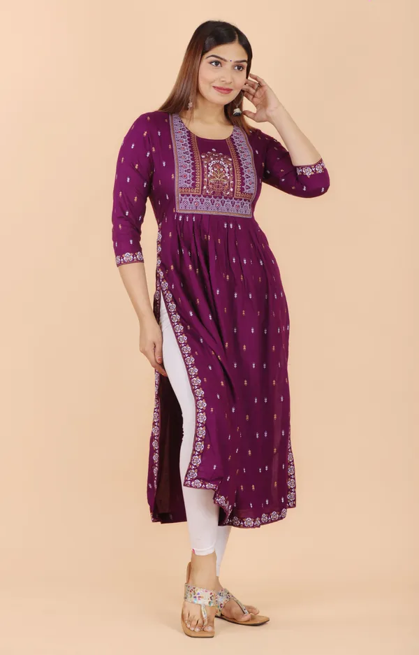 Purple_Printed_Ethnic_Dress_Kurta_For_Women