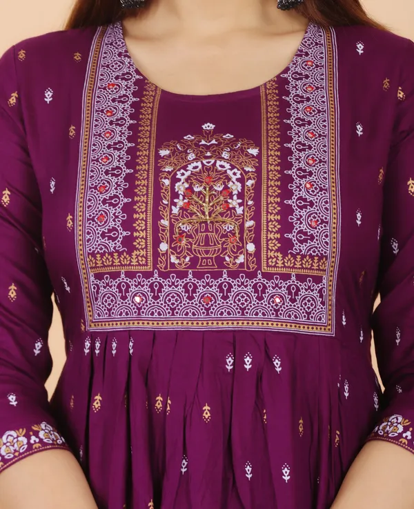 Purple_Printed_Ethnic_Dress_Kurta_For_Women