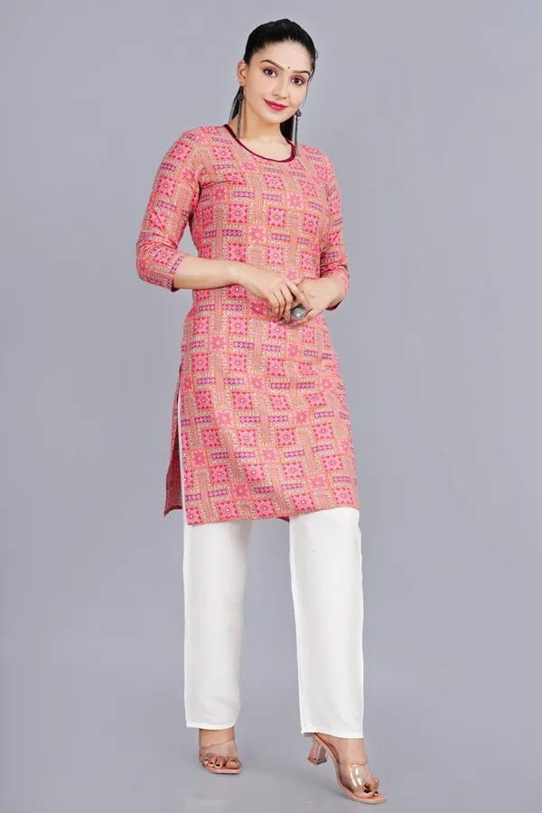 Pink_Printed_Kurta_Pant_Set_For_Women