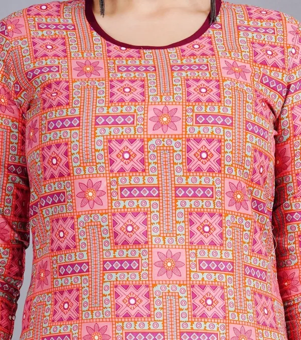 Pink_Printed_Kurta_Pant_Set_For_Women