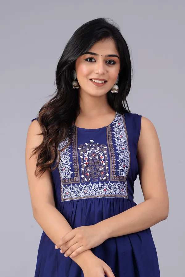 Dark_Blue_Solid_Ethnic_Dress_Kurta_For_Women