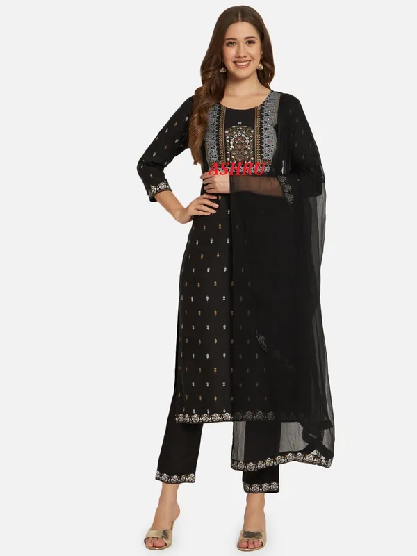 Black_Kurta_Pant_Dupatta_Set_For_Women