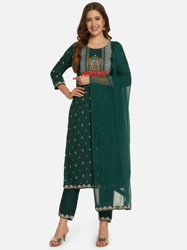 Green_Kurta_Pant_Dupatta_Set_For_Women